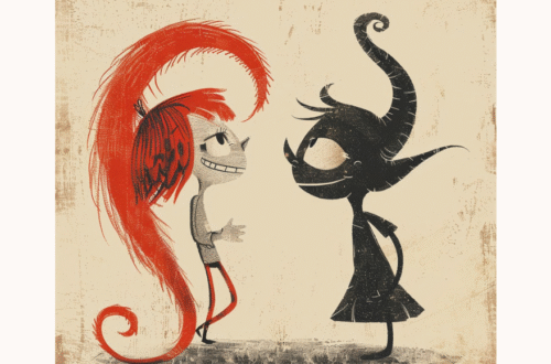 Angel Meets Demon cartoon kid images (1 of 2)