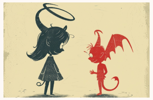 Angel Meets Demon cartoon kid images (2 of 2)