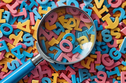 Magnified Alphabet Soup