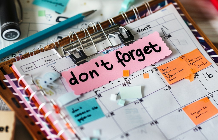 Don't Forget paper board