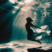 Woman, calm, in beauty, underwater, powerful, happy, A woman's happiness is her power